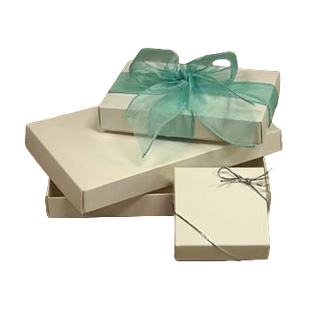 White Candy Boxes - Two-Piece
